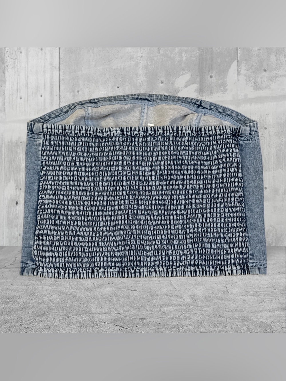 Aerie Women’s Strapless Denim Corset Top Size Large